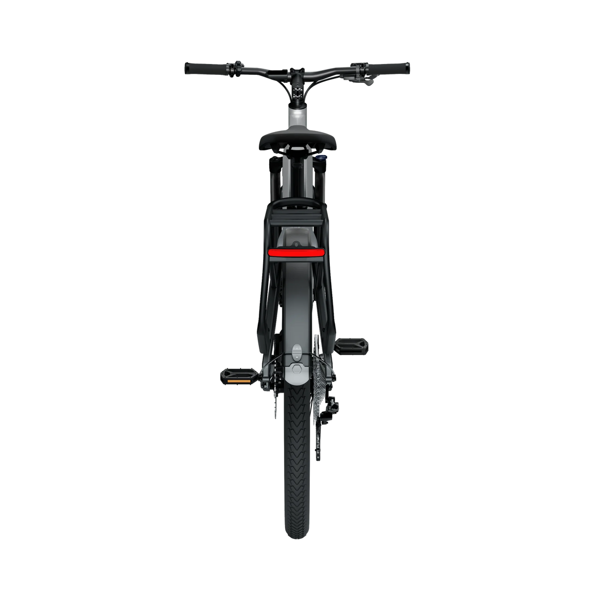 Vélo électrique Tenways AGO X gris silver, vue arrière