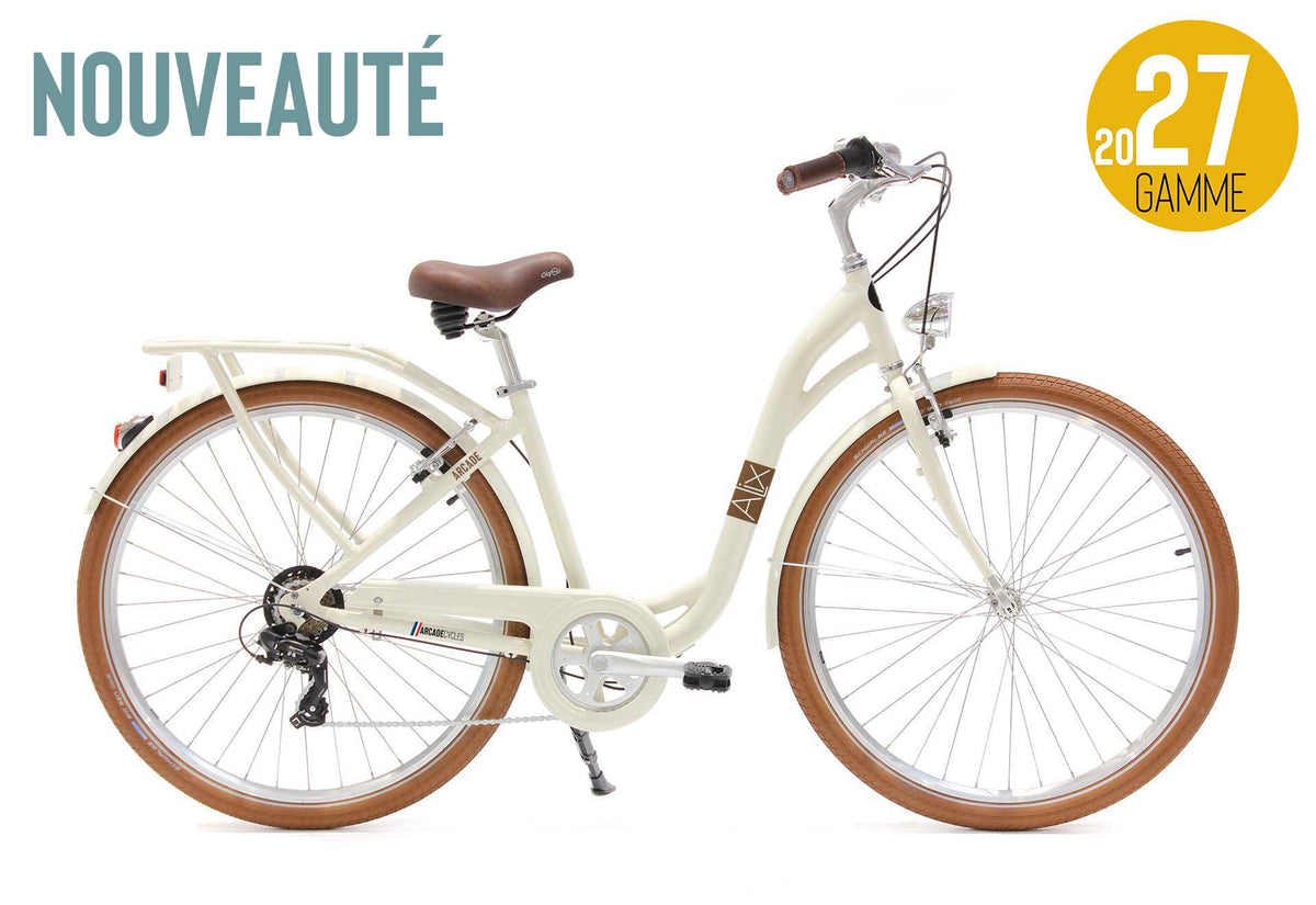 Vélo de ville Arcade Alix Mixte 2027 ivoire