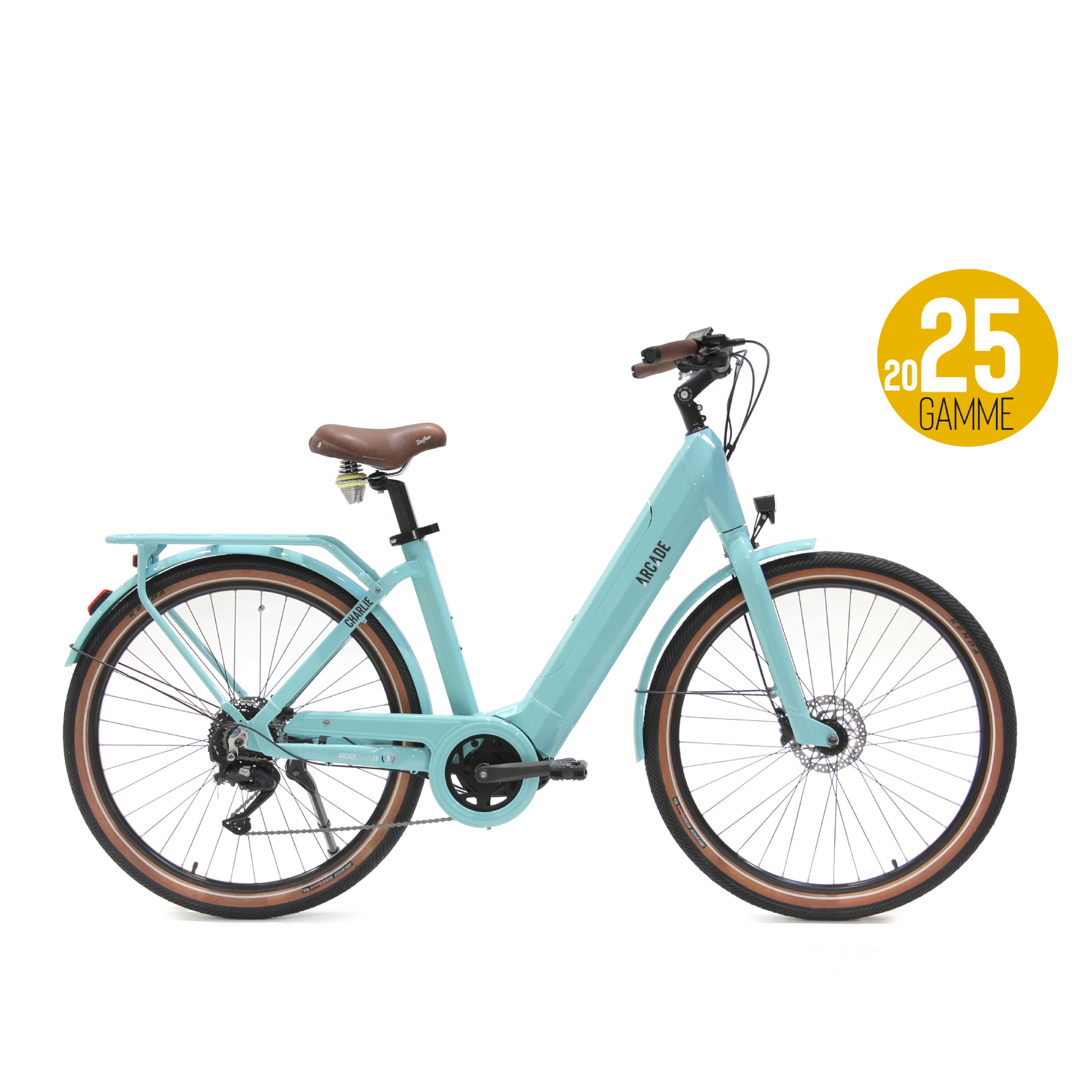 Arcade Charlie 26" Turquoise Electric Bike