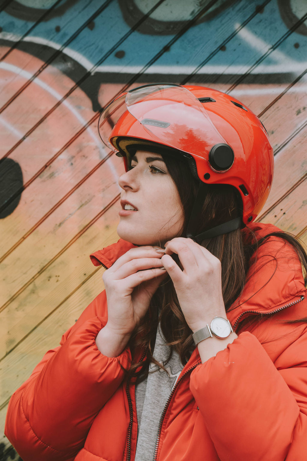 Mârkö Cadence Orange Helmet