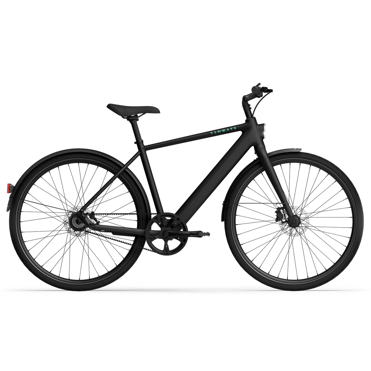 Vélo électrique Tenways CGO600 Pro noir, vue de profil