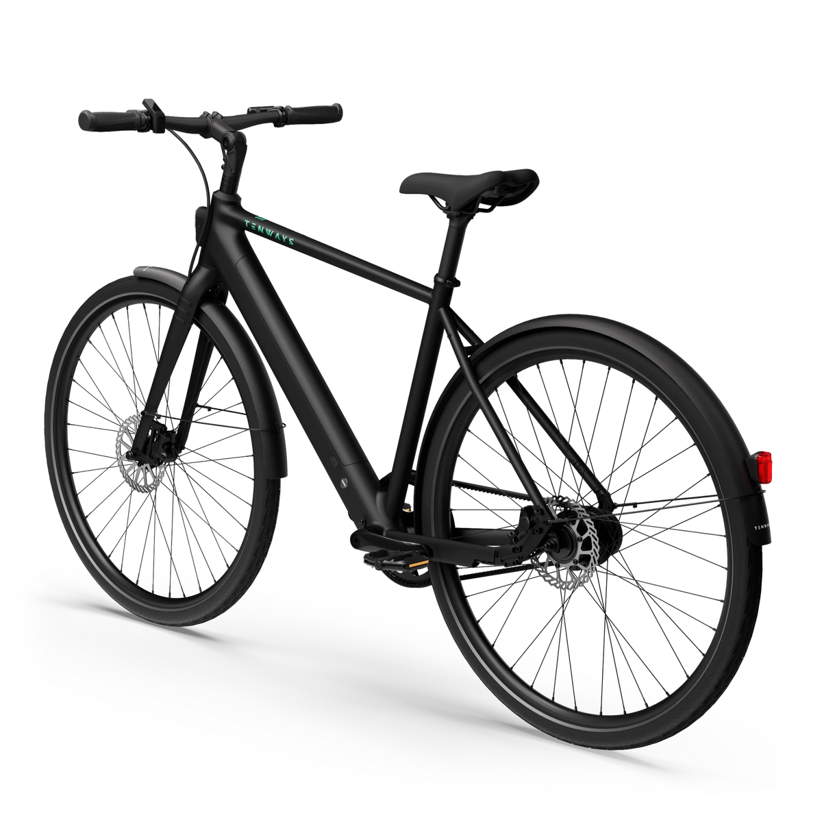 Vélo électrique Tenways CGO600 Pro noir, vue 3