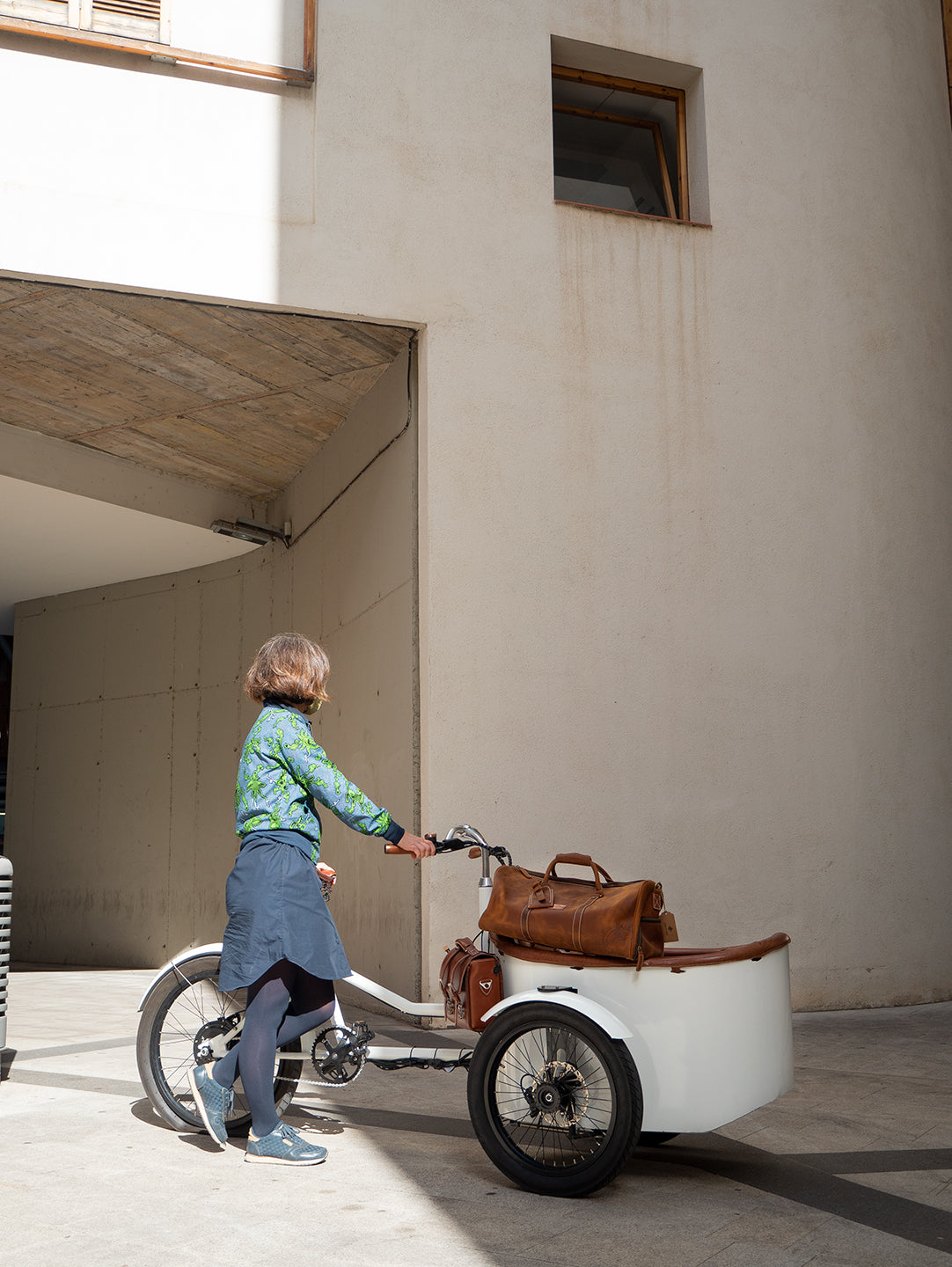 Vélo cargo électrique Rayvolt Trixie Blanc
