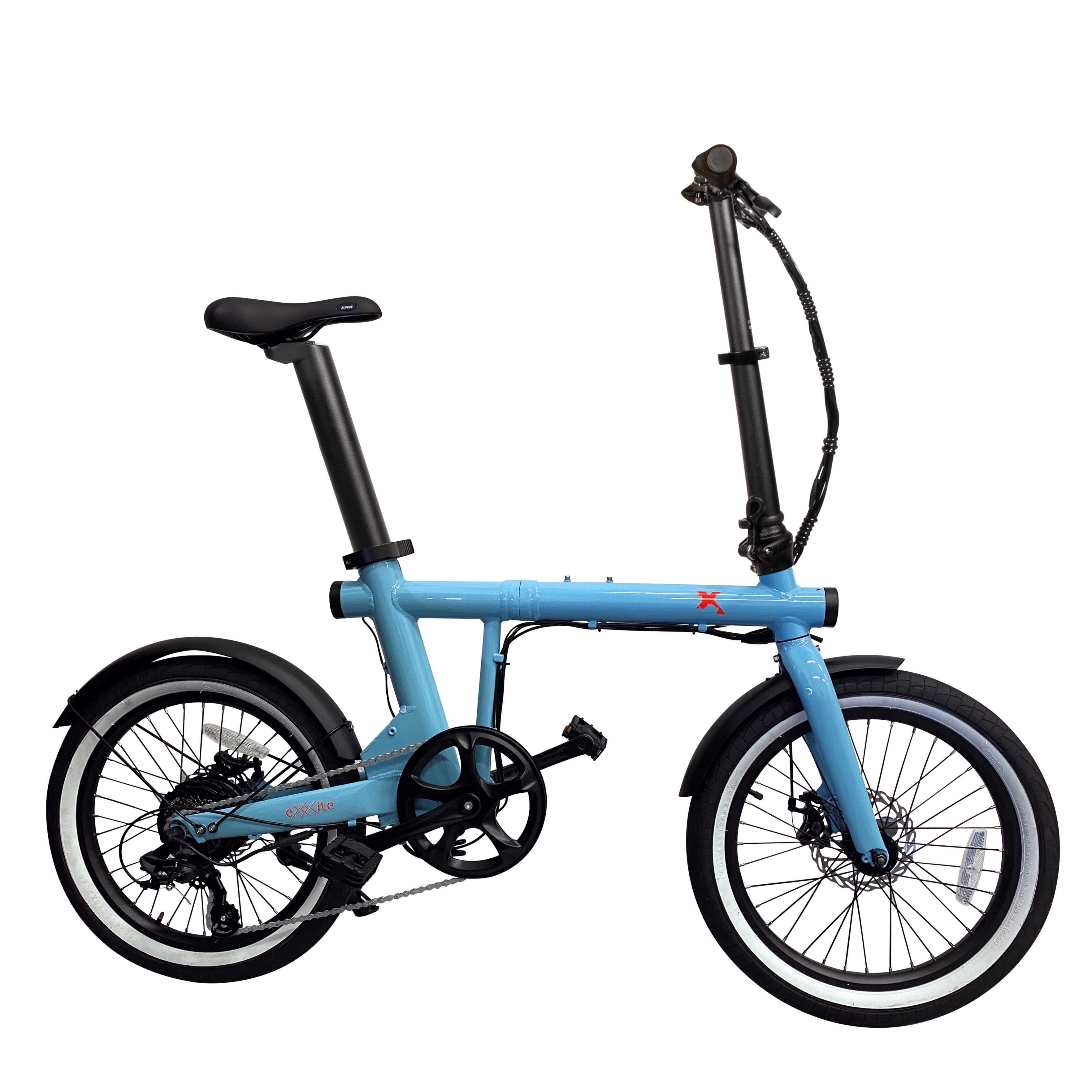 Vélo pliant eXXite XS Bleu – E-Bike Caen - Main Image
