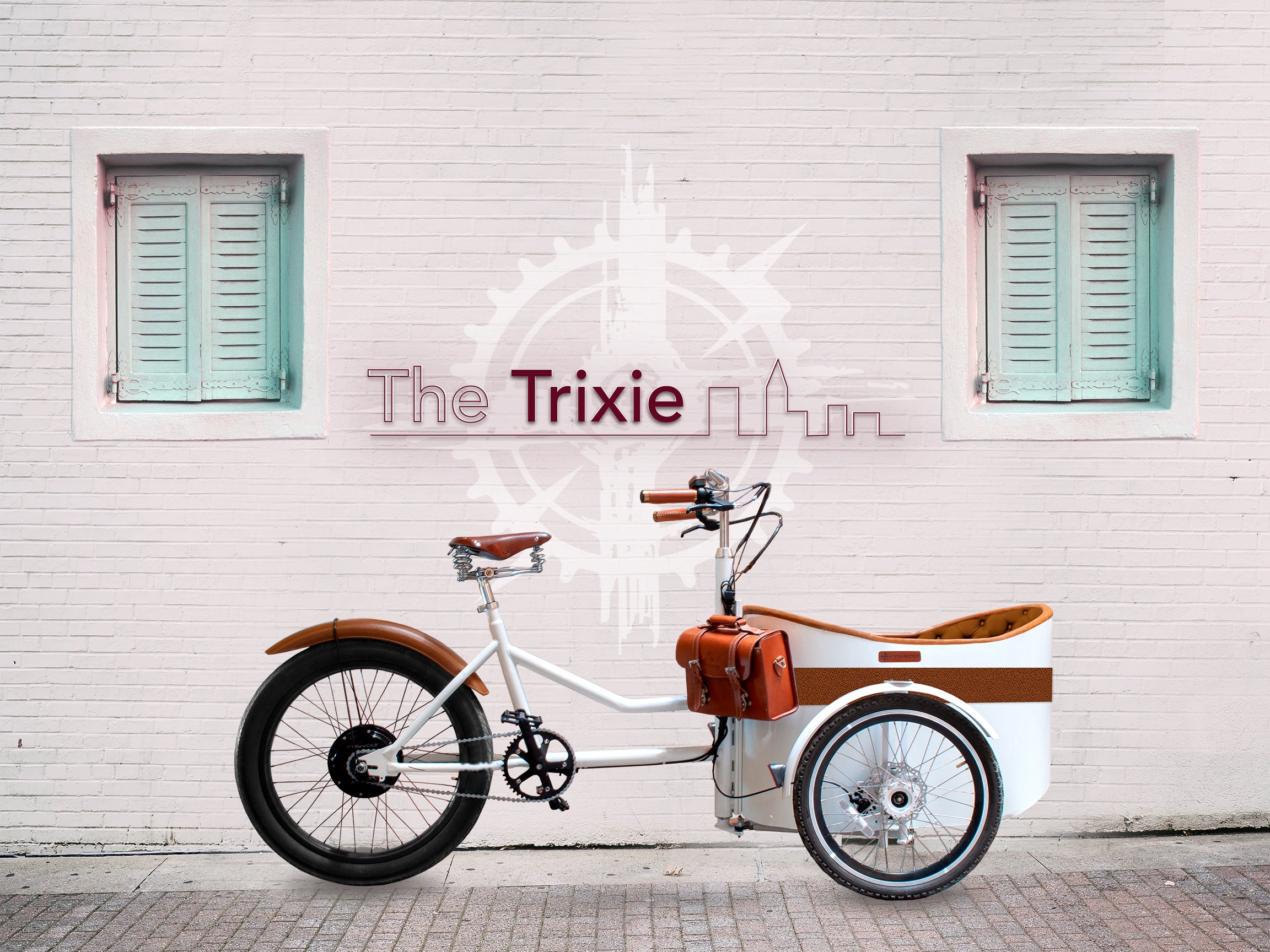Vélo cargo électrique Rayvolt Trixie Blanc
