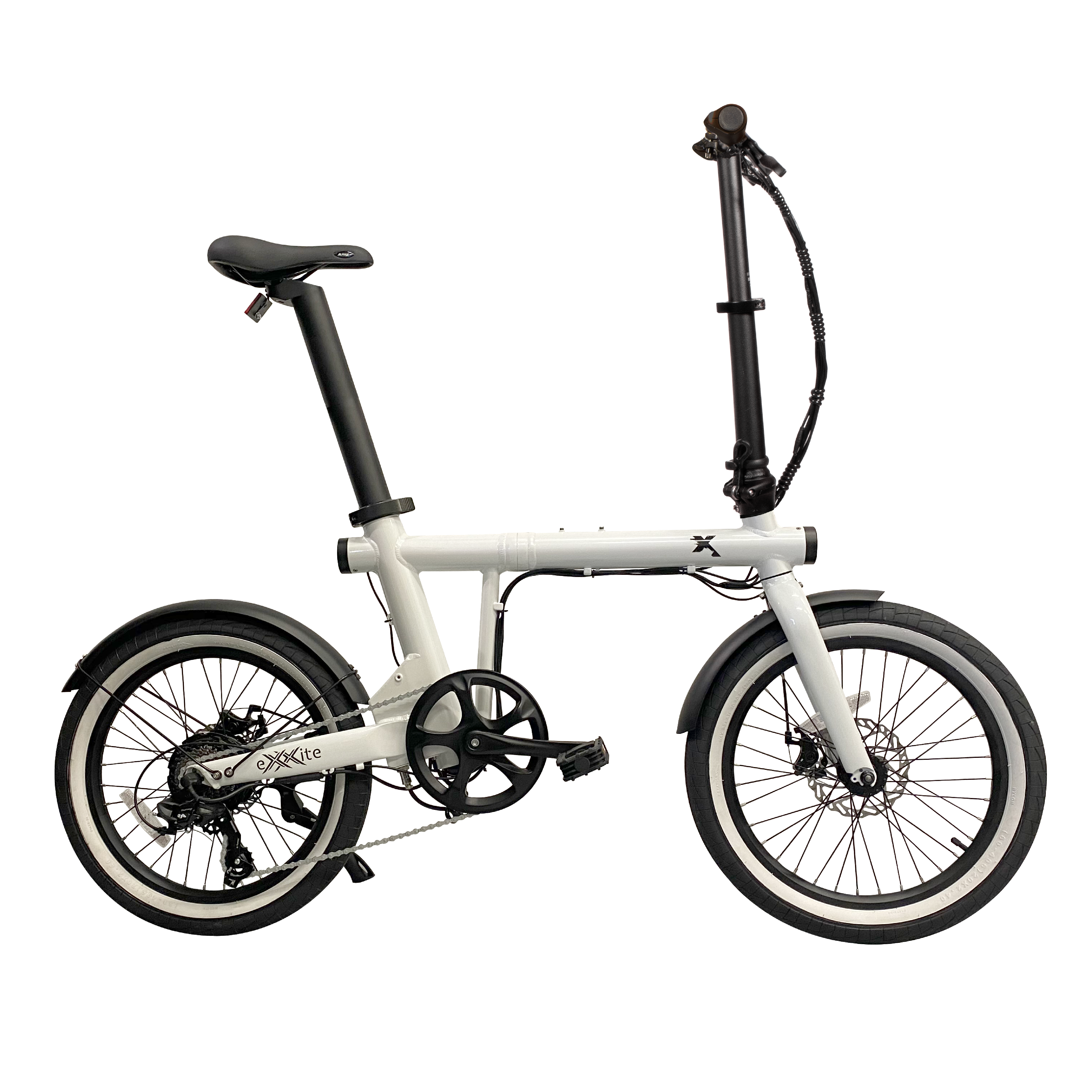 eXXite XS White Folding Bike