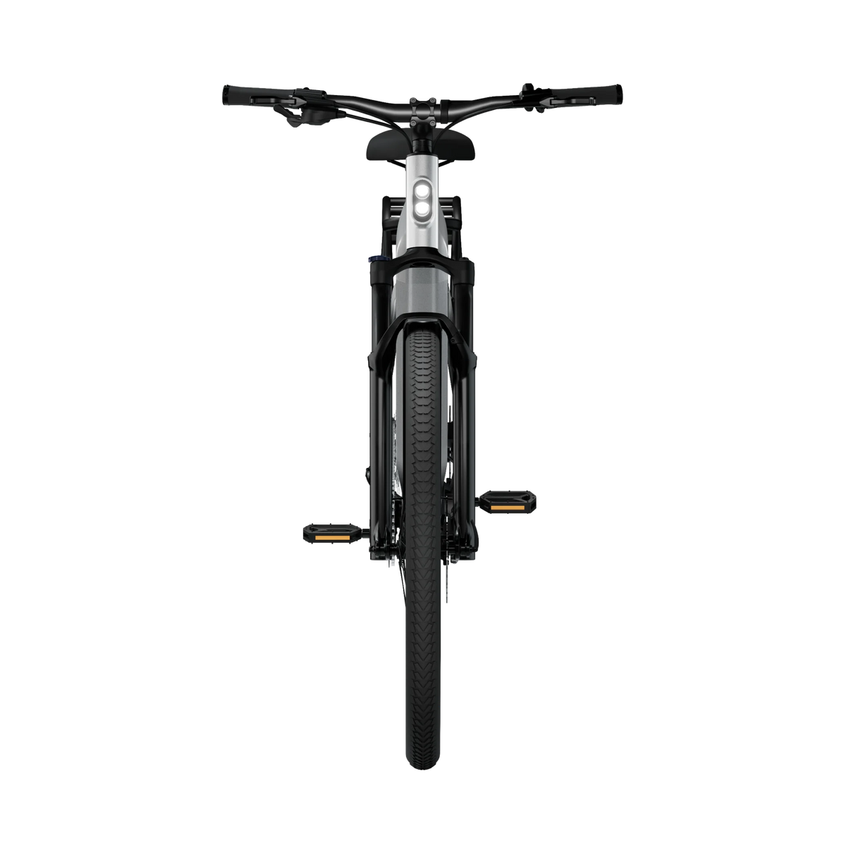 Vélo électrique Tenways AGO X gris silver, vue de face