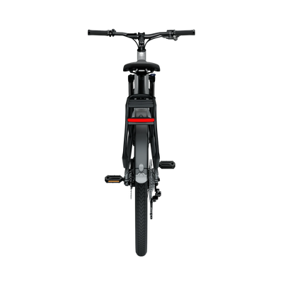 Vélo électrique Tenways AGO X gris silver, vue arrière