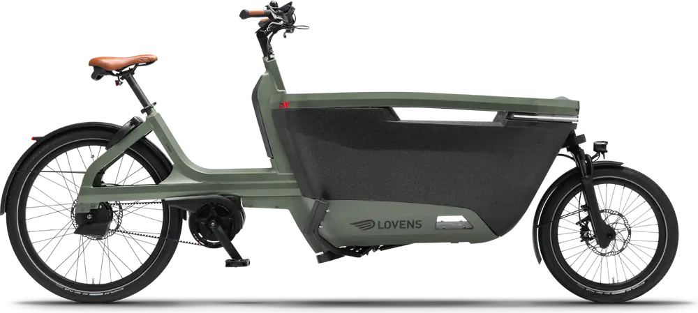 Vélo électrique cargo Lovens Explorer S85 vert