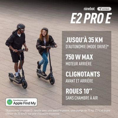 Trottinette électrique Segway Ninebot KickScooter E2 Pro E noir