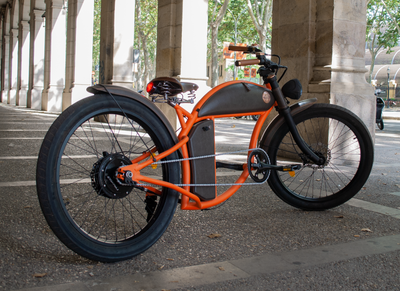 Rayvolt Cruzer Orange Electric Bike