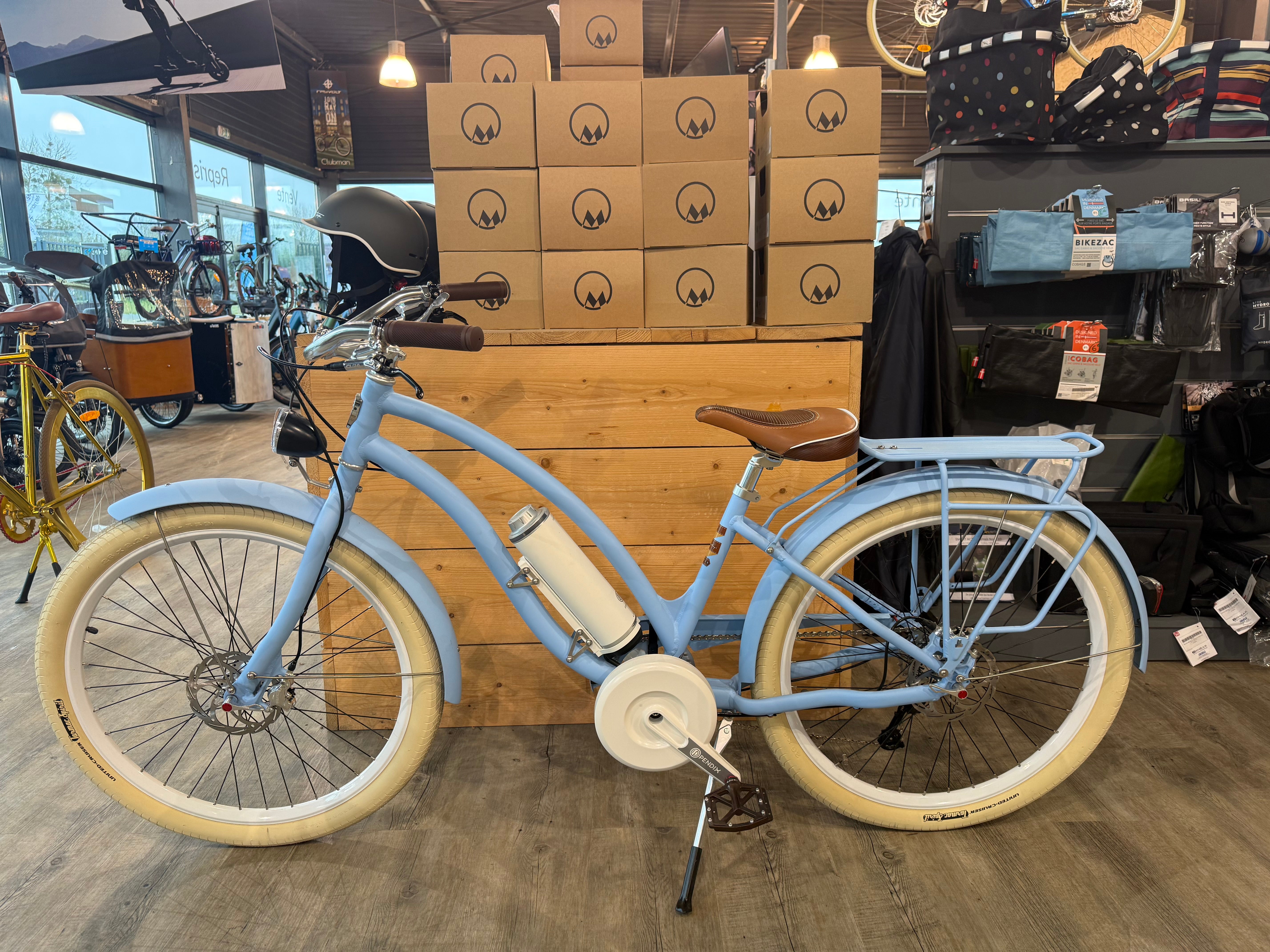 Vélo électrique Bocyclo Bleu