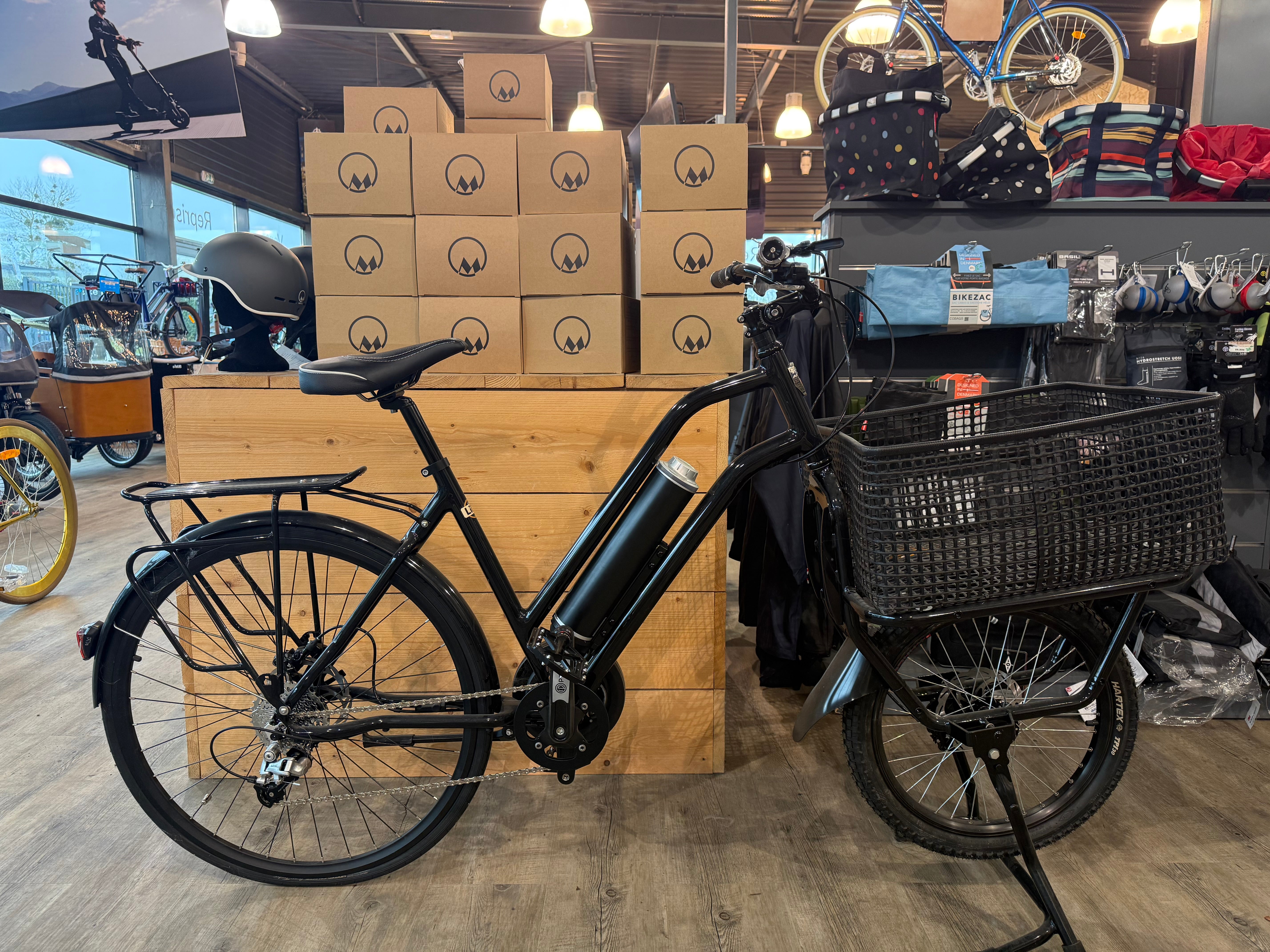 Vélo électrique Bocyclo Cargo Noir