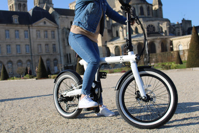 eXXite XS White Folding Bike