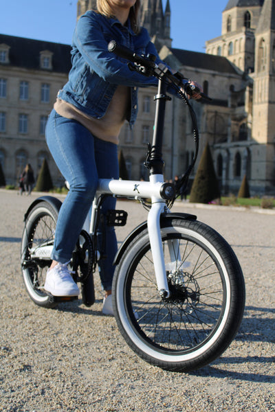 eXXite XS White Folding Bike