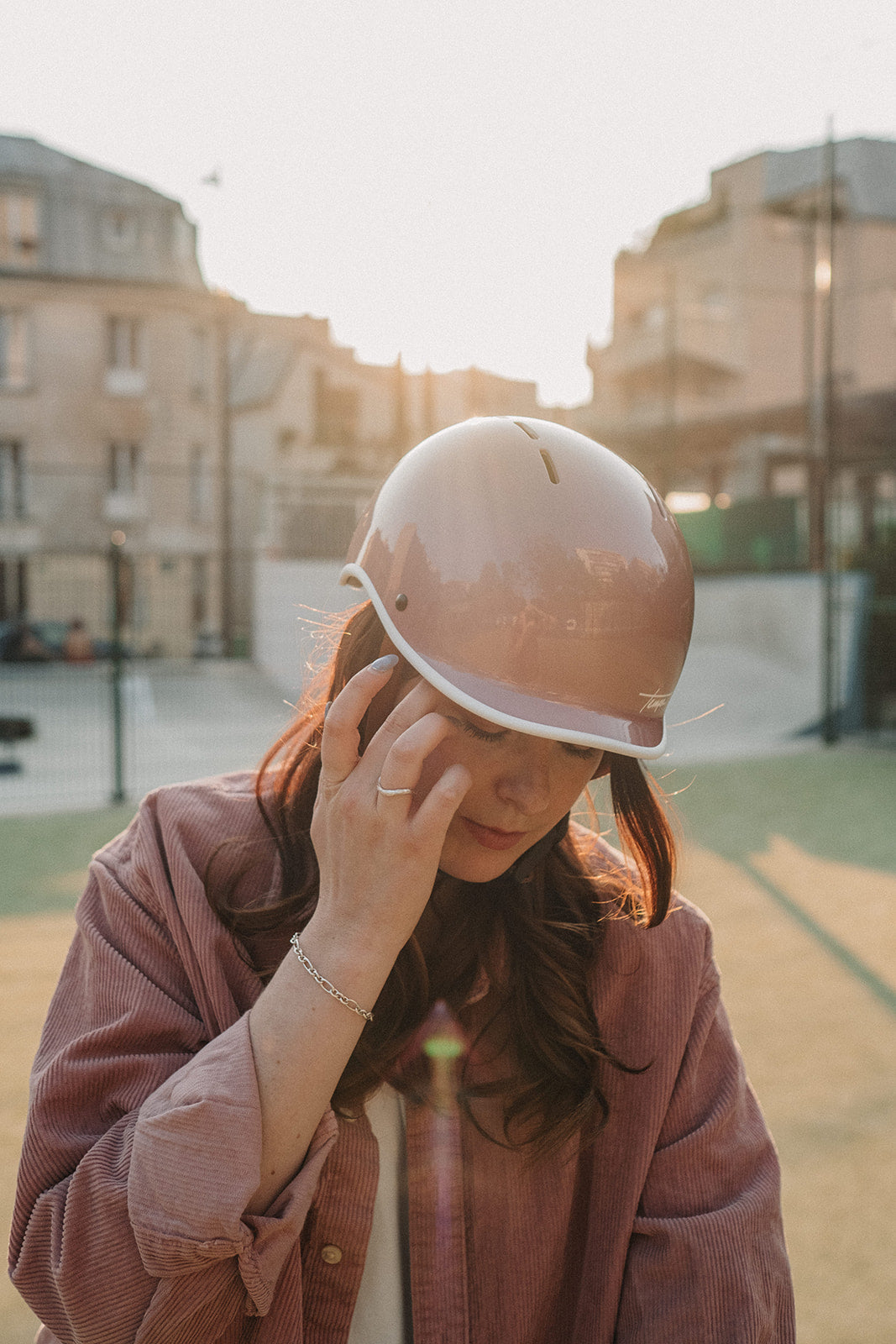 Mârkö Tempo Pink Gold Helmet