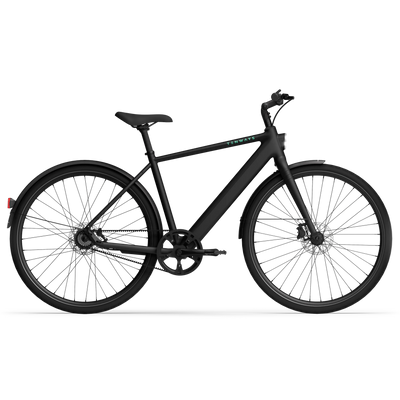 Vélo électrique Tenways CGO600 Pro noir, vue de profil