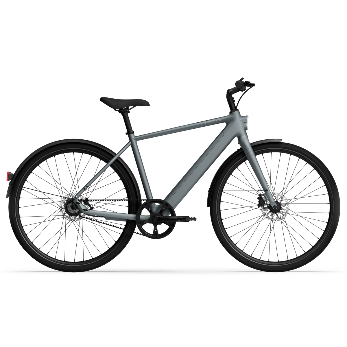 Vélo électrique Tenways CGO600 Pro gris, vue de profil