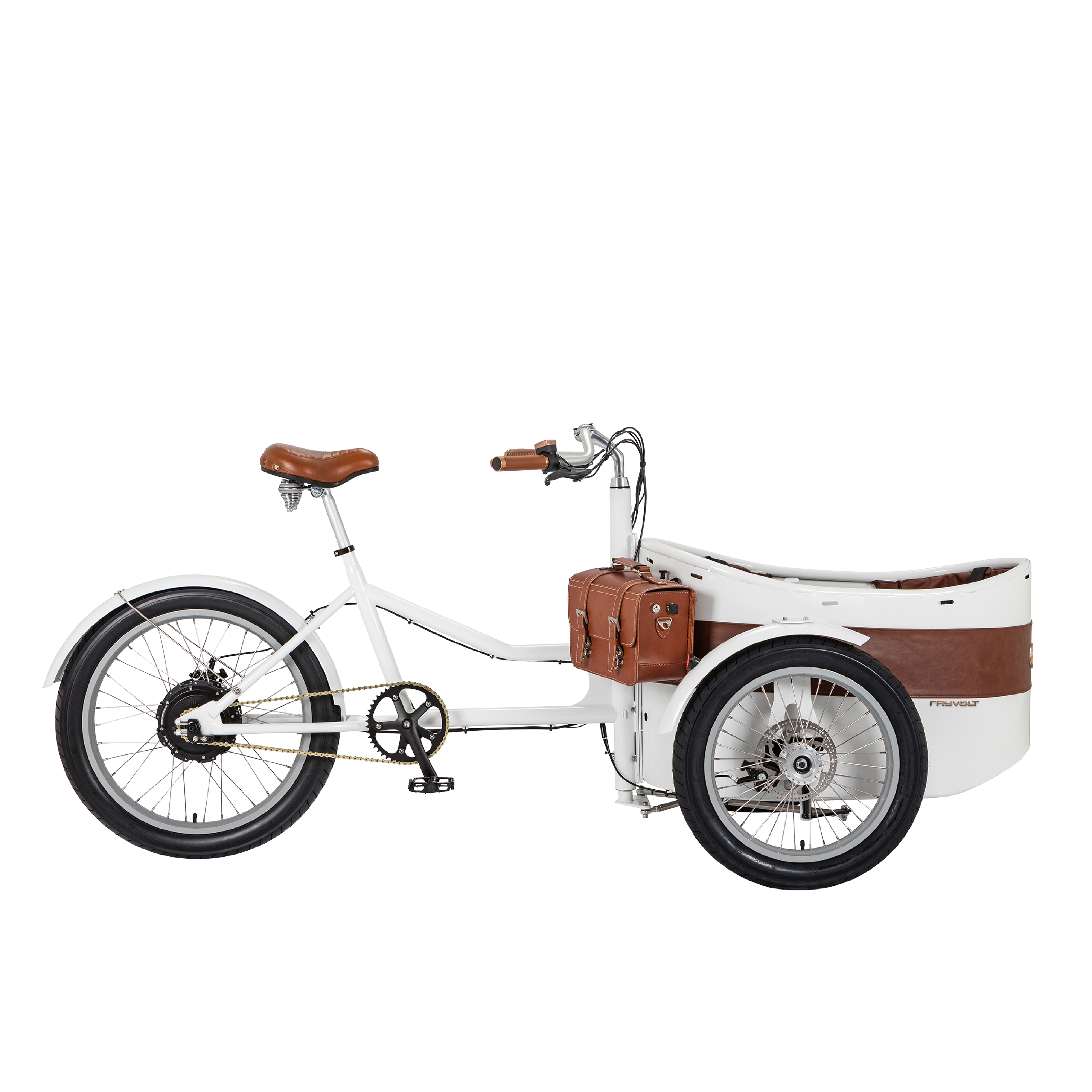 Vélo cargo électrique Rayvolt Trixie Blanc