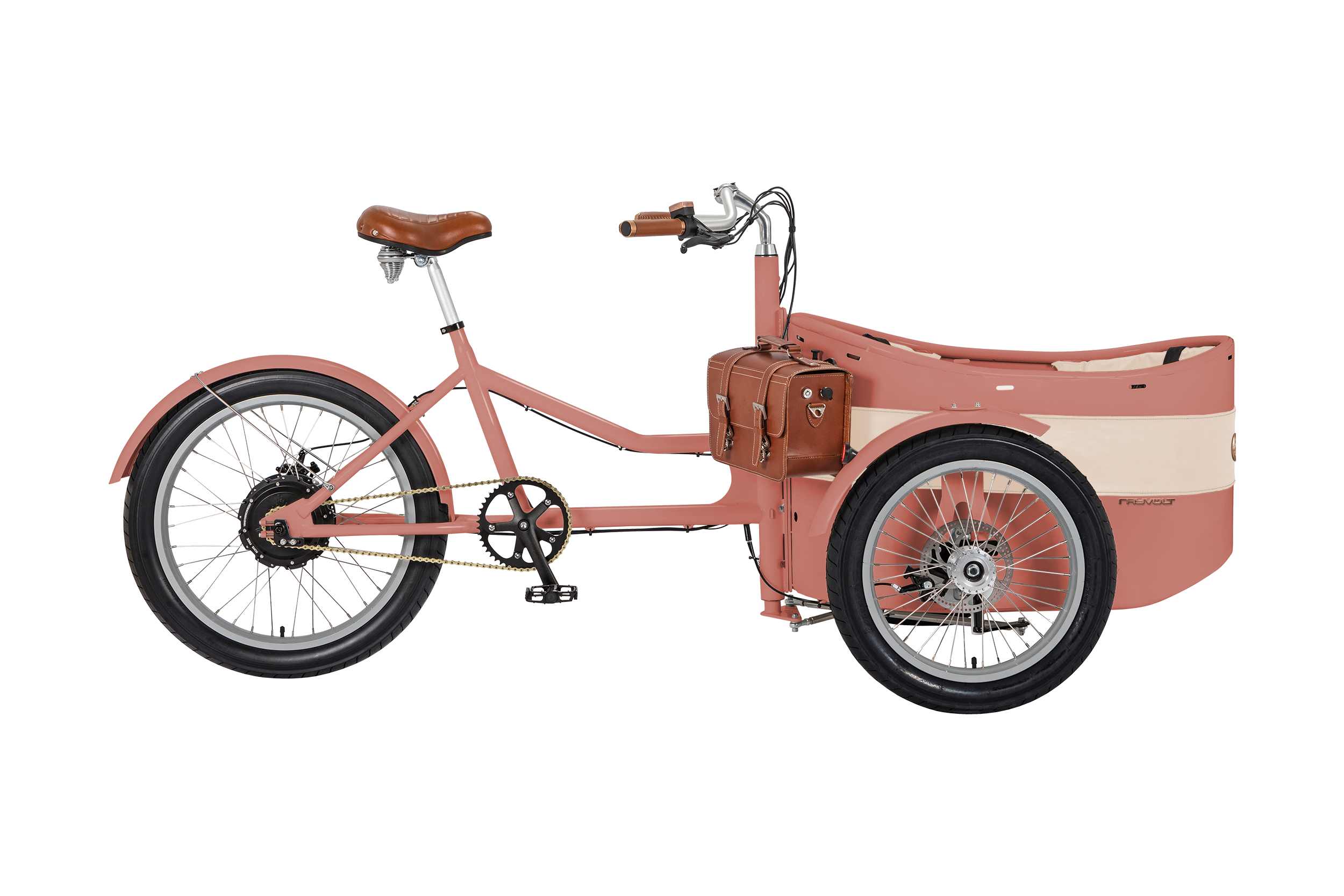 Vélo cargo électrique Rayvolt Trixie Rose