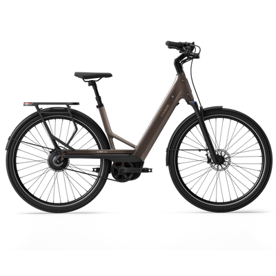 Vélo électrique Tenways AGO Performance marron, vue de profil