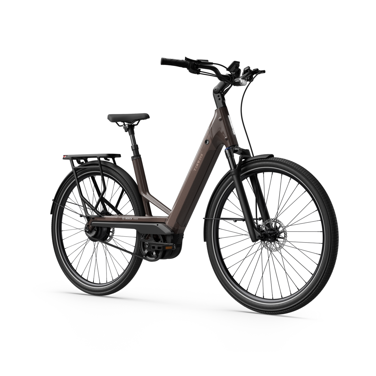 Vélo électrique Tenways AGO Performance marron, vue 2