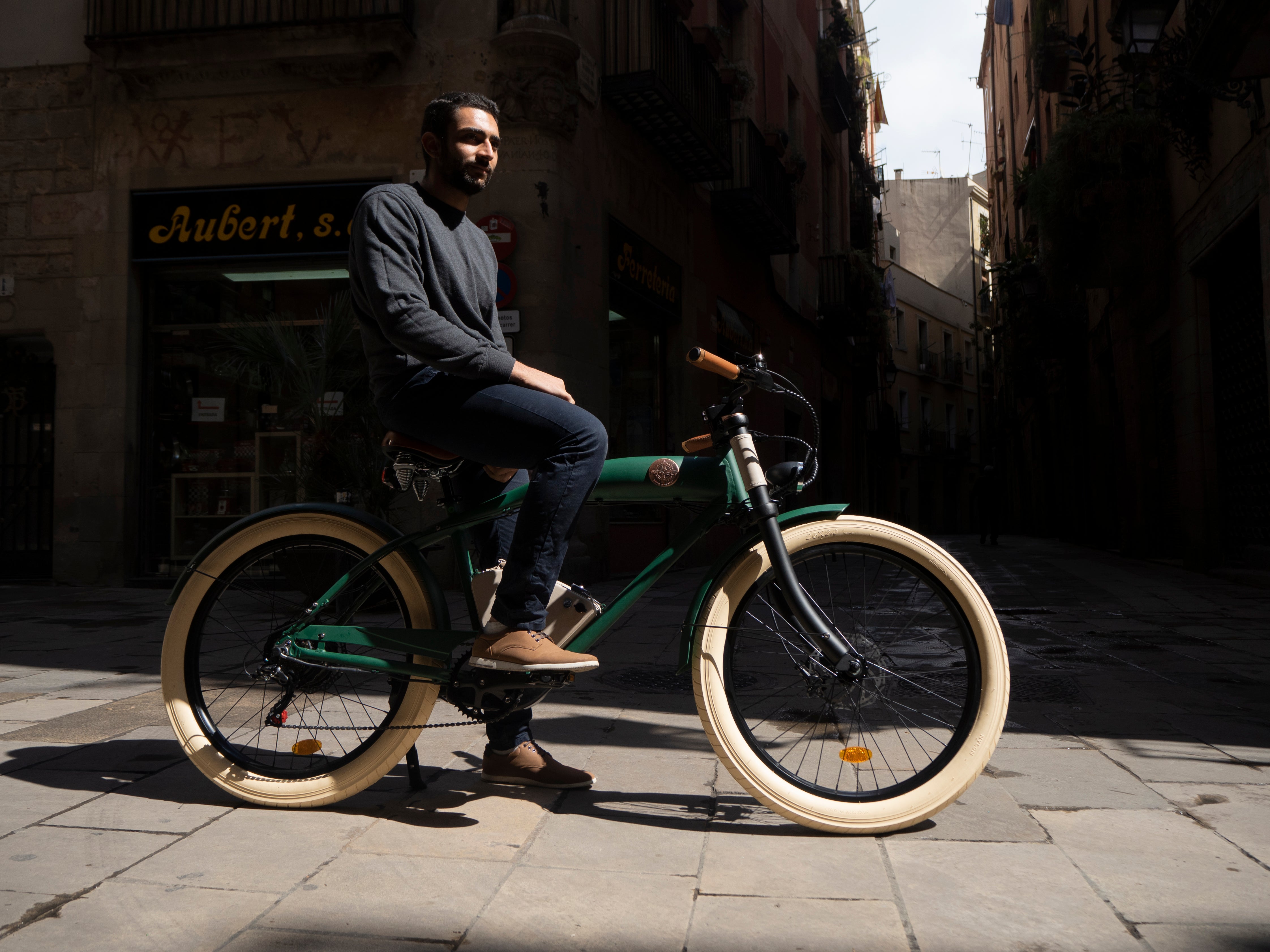 Rayvolt Cruzer Green Electric Bike
