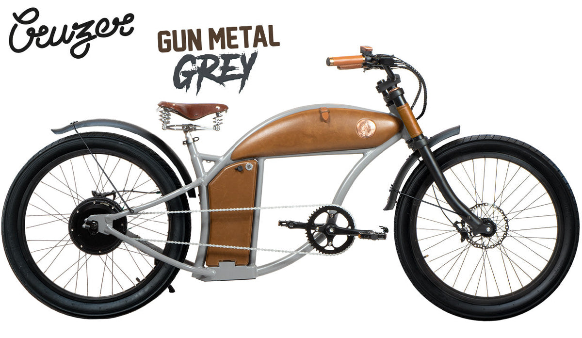 Vélo électrique Rayvolt Cruzer gris, vue de profil