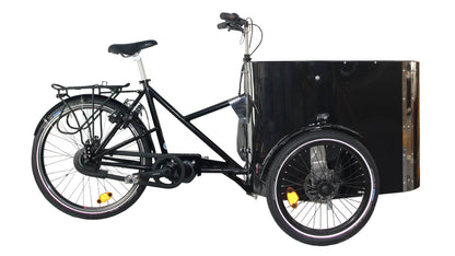 Triporteur électrique NIHOLA CARGO XL Pro avec moteur pédalier noir