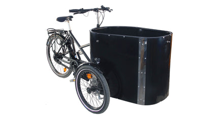 Triporteur électrique NIHOLA CARGO XL Pro avec moteur pédalier noir