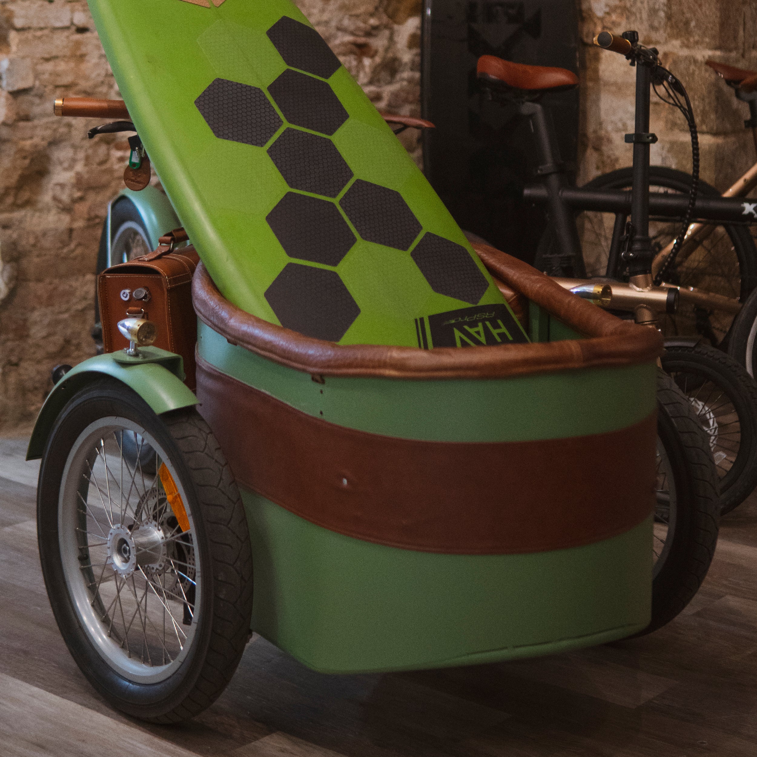 Rayvolt Trixie Green Electric Cargo Bike