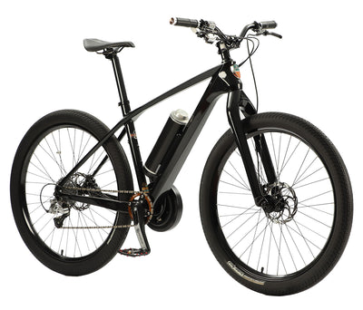 Vélo électrique Bocyclo Fitness Urbain noir, vue de profil