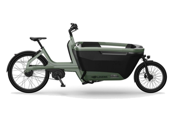 Vélo cargo électrique Lovens Explorer S75 Vert