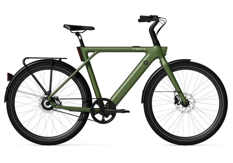 Vélo électrique Tenways CGO009 Olive Green